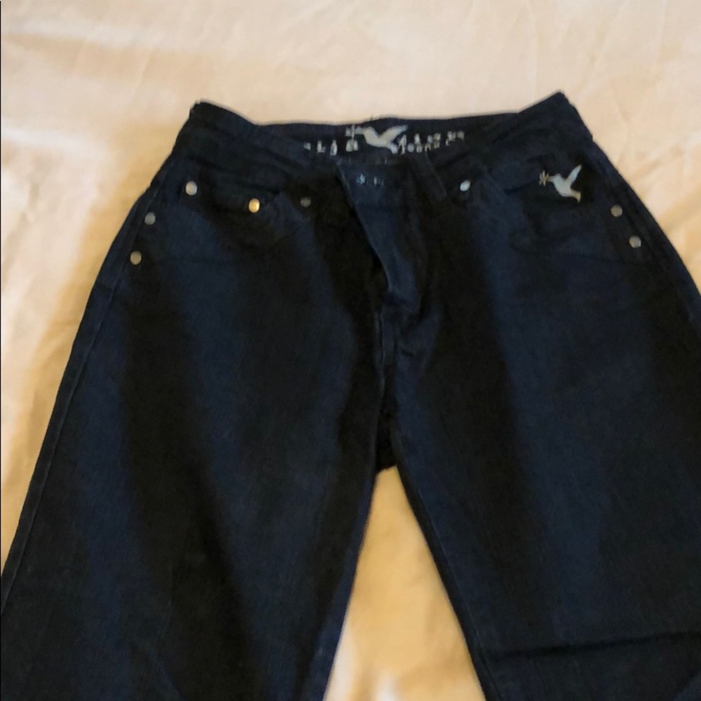Beija Flor jeans black size 4